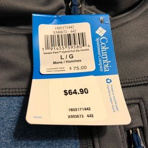 columbia harlem park hybrid full zip hoodie